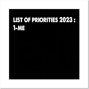 list of priorities 2023 Posters and Art